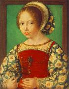 GOSSAERT, Jan (Mabuse) Young Girl with Astronomic Instrument f Norge oil painting reproduction